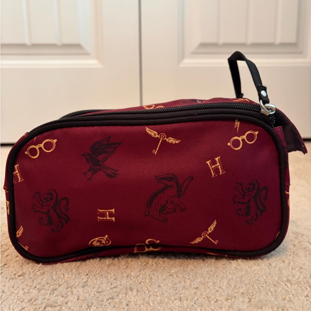 Harry Potter Mascot Pencil Case Toiletry Bag Overnight Case Double Zip‎ EUC